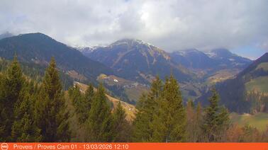 Blick auf die Schwemmalm / Proveis