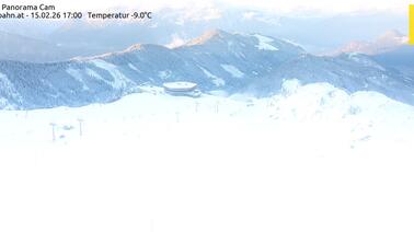 Panoramablick auf die Piste in Spieljoch (1.920 m)