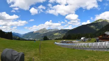 Blick auf das Skigebiet Morzine (1.542 m)