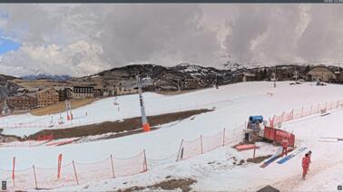 Blick auf den Hang (1.400 m)