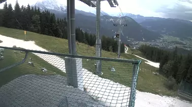 Blick von der Mittelstation ins Tal