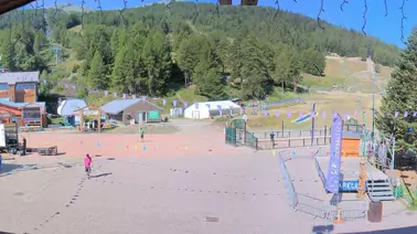 Blick auf den Talbereich in Les Karellis 