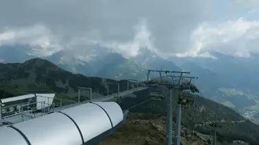Blick von der Bergstation des Sonnklar-Lifts