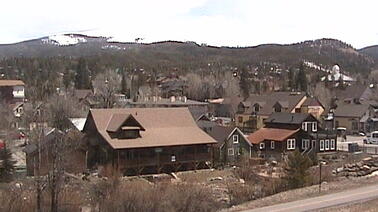 Blick auf Gondola Town (2.926 m)