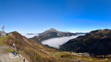 Blick von der Bergstation Rochassons