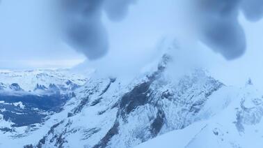 Rundumblick auf Alpen der Jungfrau Ski Region (3.697 m)