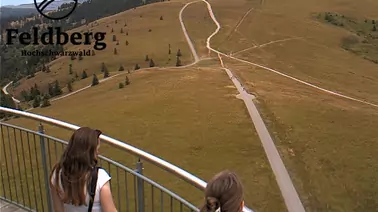Blick auf den Feldberggipfel
