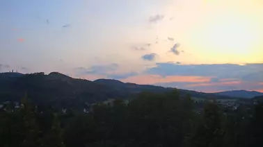 Blick von Tabarz auf den Großen Inselsberg