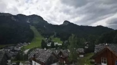 Blick von der Hagan Lodge Altaussee (865 m)
