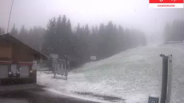 Blick auf die Talstation Handgruobi-Grossenboden (1.070 m)