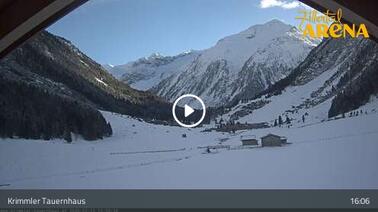 Blick vom Krimmler Tauernhaus (1.628 m)