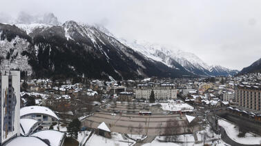 Blick auf Chamonix Mont-Blanc (1.037 m)