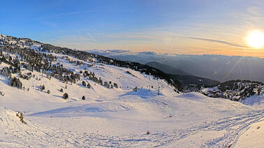Blick in das Skigebiet Chamrousse (1.842 m)