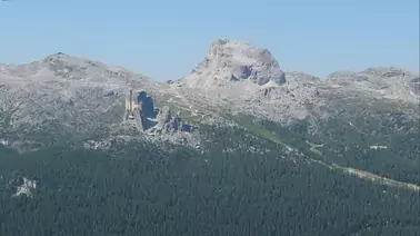 Blick auf die Cinque Torri (2.092 m)