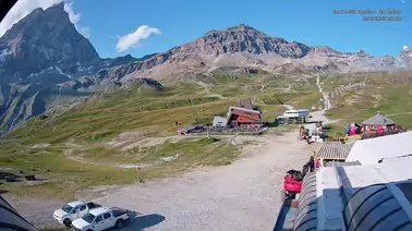 Blick auf die Station Plan Maison