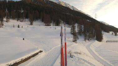 Blick über den Golfplatz in Zuoz