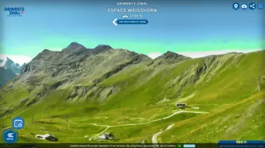 Blick auf die Bergstation der Gondelbahn (2.700 m)