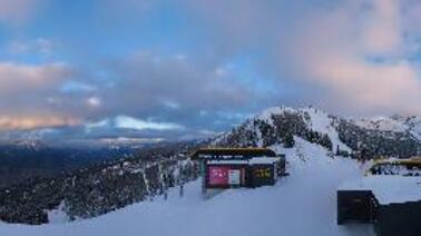 Blick auf Liftanlagen und das Skigebiet am Hauser Kaibling (1.840 m)