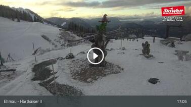 Blick auf die Bergstation Hartkaiser II bei Ellmau (1.555 m)