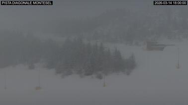 Piste im Skigebiete Monte Bondone