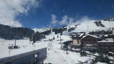 Blick auf die Gondel-Talstation