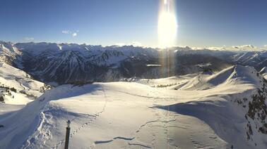 Blick auf das Skigebiet von Baqueira (1.500 m)