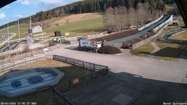 Blick auf den Spielplatz