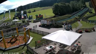 Blick auf den Spielplatz