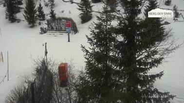 Blick auf die Asitz-MIttelstation bei Leogang