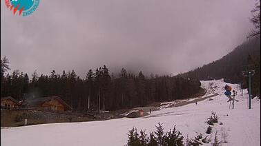 Blick auf die Gamsalm und den Gamskarlift