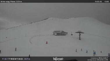 Blick auf die Bergstation (2.225 m)