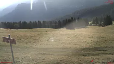 Blick auf Start Schlittelbahn und Mini-Snowpark