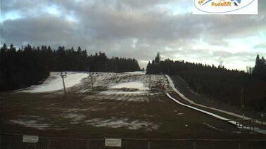 Blick auf den Skihang