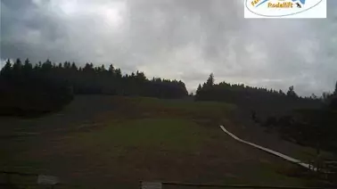 Blick auf den Skihang