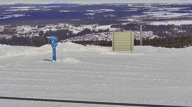Blick auf das Skigebiet Hafjell