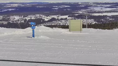 Blick auf das Skigebiet Hafjell