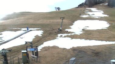 Blick auf den Skihang