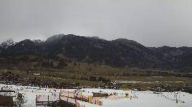 Blick auf Wollis Kids Park an der Talstation (770 m)