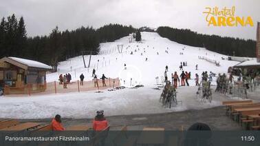 Blick auf die Piste (1.660 m)