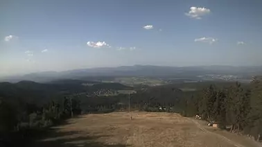 Blick auf die Pisten am Geißkopf