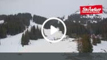 Blick auf den Filzalmsee bei Brixen im Thale (1.296 m)