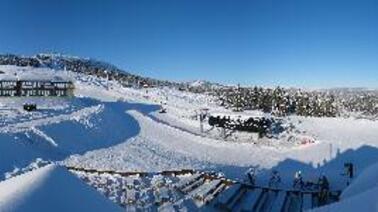 Blick auf das Alpinsenter (890 m)
