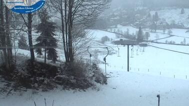 Blick auf den Rehbachlift