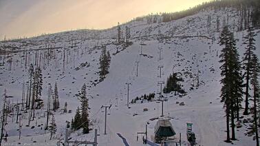 Blick auf Skilift Dynamite