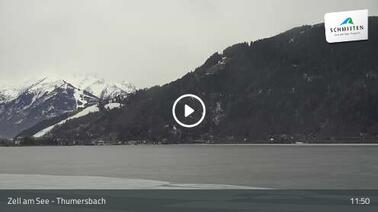Panoramablick auf den Thumersbach in Zell am See (760 m)