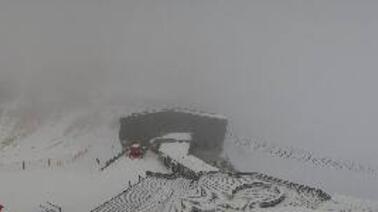 Blick auf das Skigebiet Arabba (2.490 m)