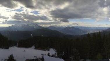 Ausblick von der Bergstation Alpe Cimbra (1.536 m)