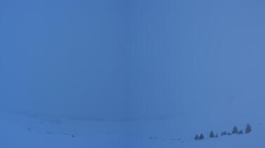 Blick auf das Skigebiet