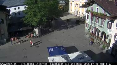 Blick auf das Ortszentrum von St. Johann in Tirol