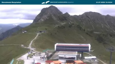 Blick auf die Bergstation an der Kanzelwand (1.957 m)